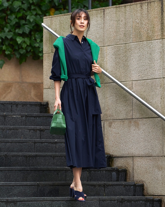 UVイージーケア・シャツワンピース