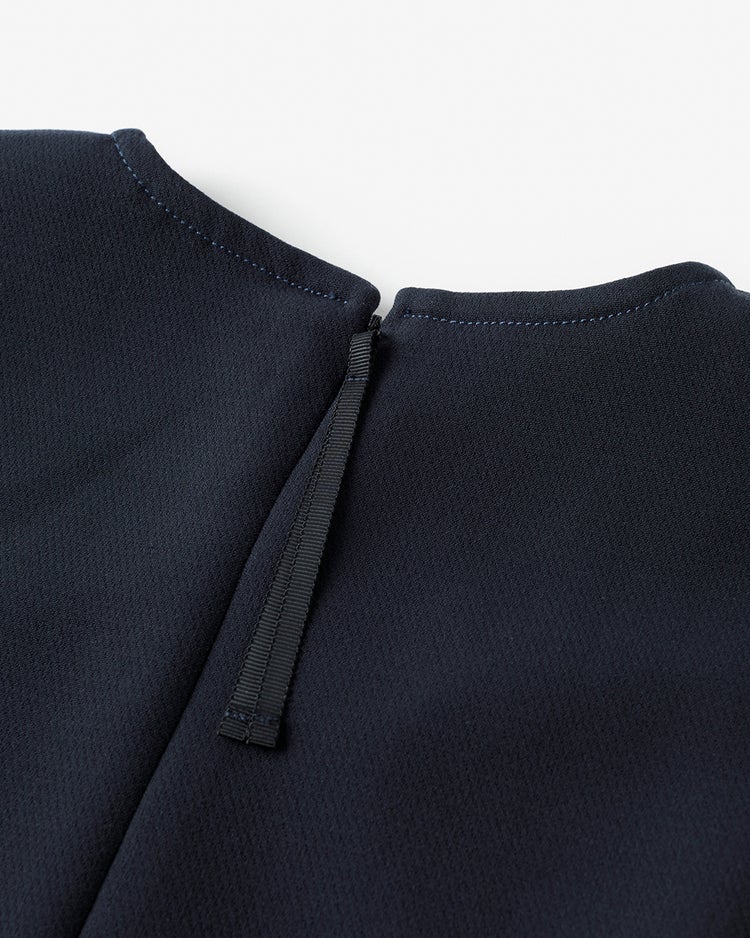 二重織カルゼ・2WAY衿ワンピース 詳細画像 ダークネイビー 4