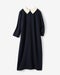 二重織カルゼ・2WAY衿ワンピース 詳細画像