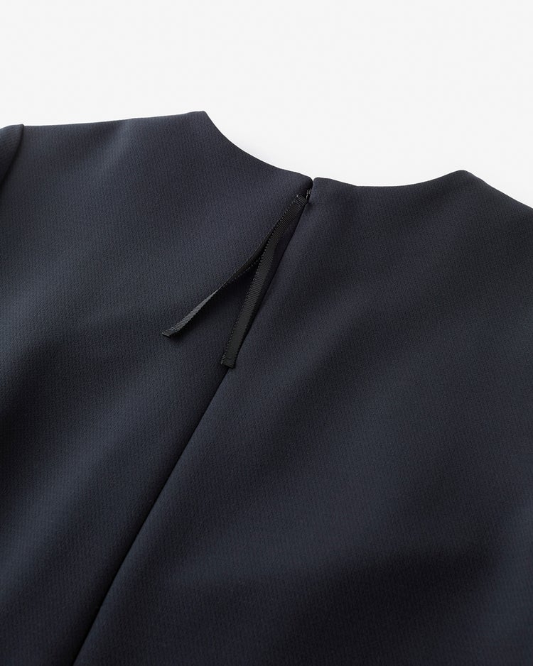 二重織カルゼ・ベルスリーブワンピース 詳細画像 ダークネイビー 6