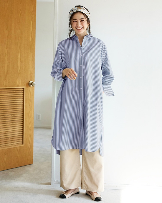 UVイージーケア・チュニックシャツ