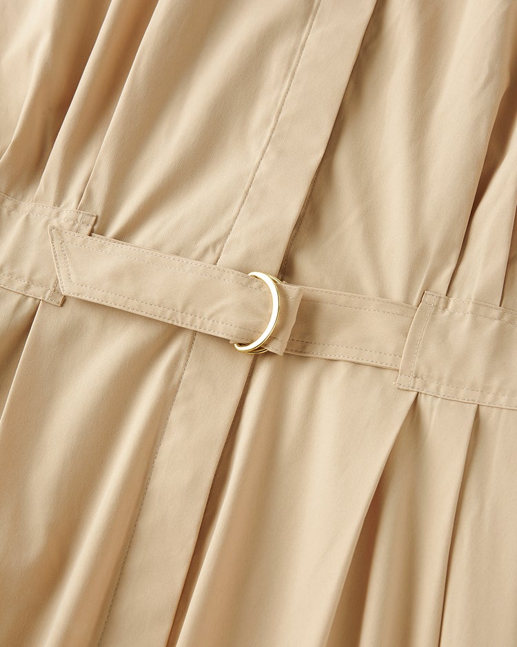 UVイージーケア・ベルト付きシャツワンピース 詳細画像 ライトベージュ 4