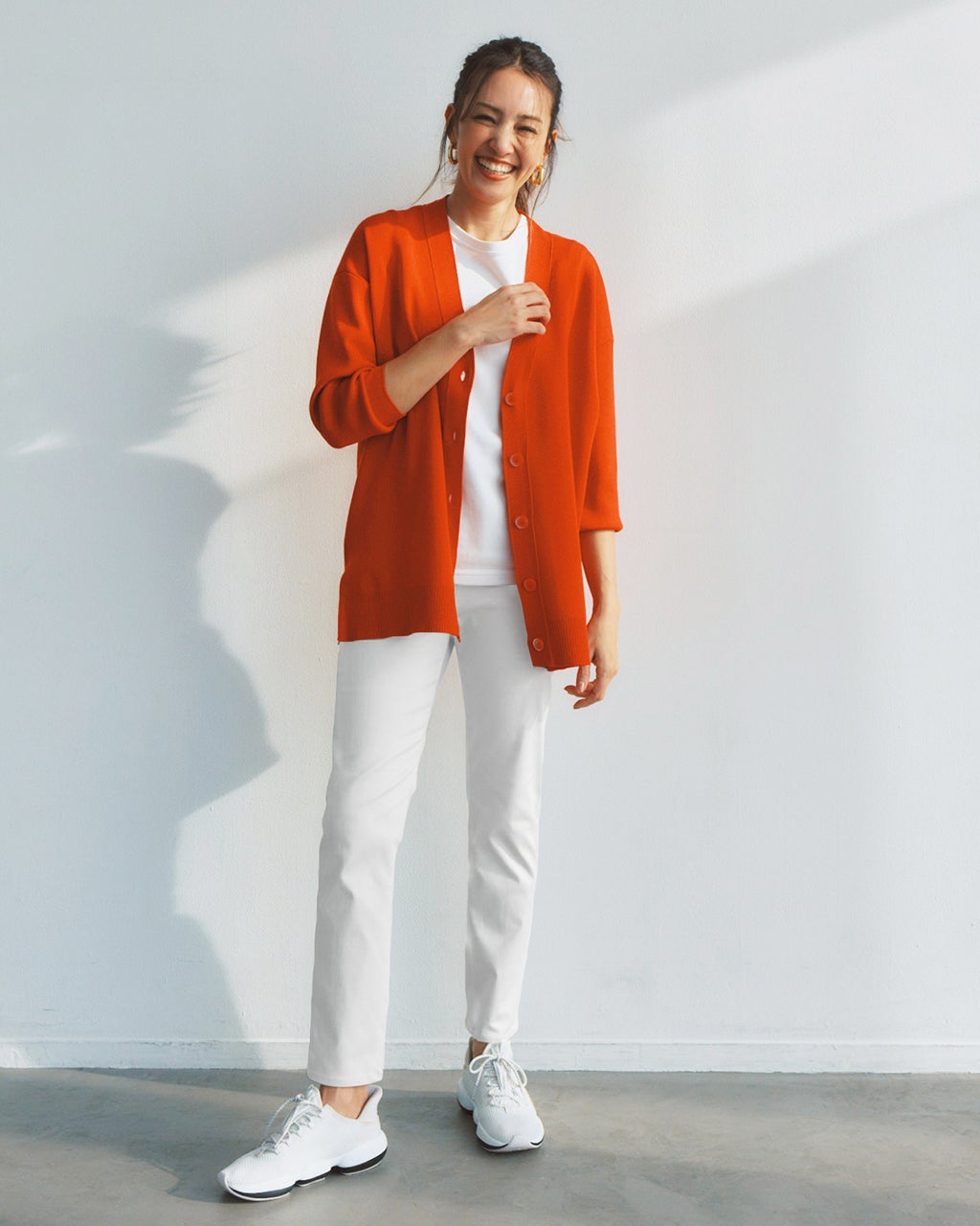 レディース スリムパンツ（ホワイト）一覧/40代50代からのファッション