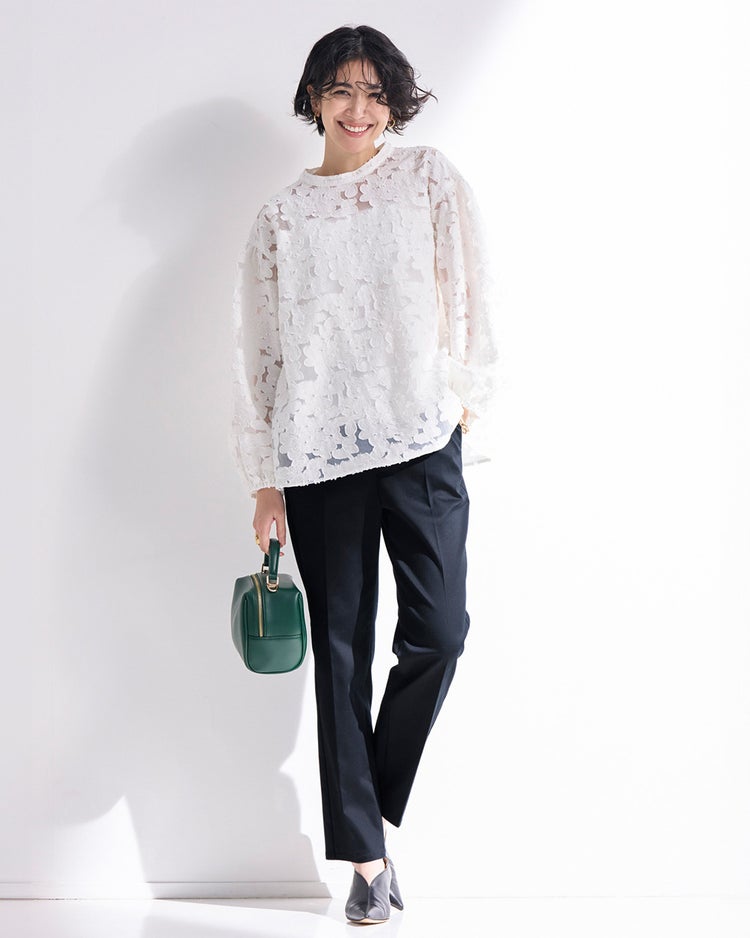 ミラクルストレッチ・スティックパンツ 詳細画像 ミッドナイトブルー 1