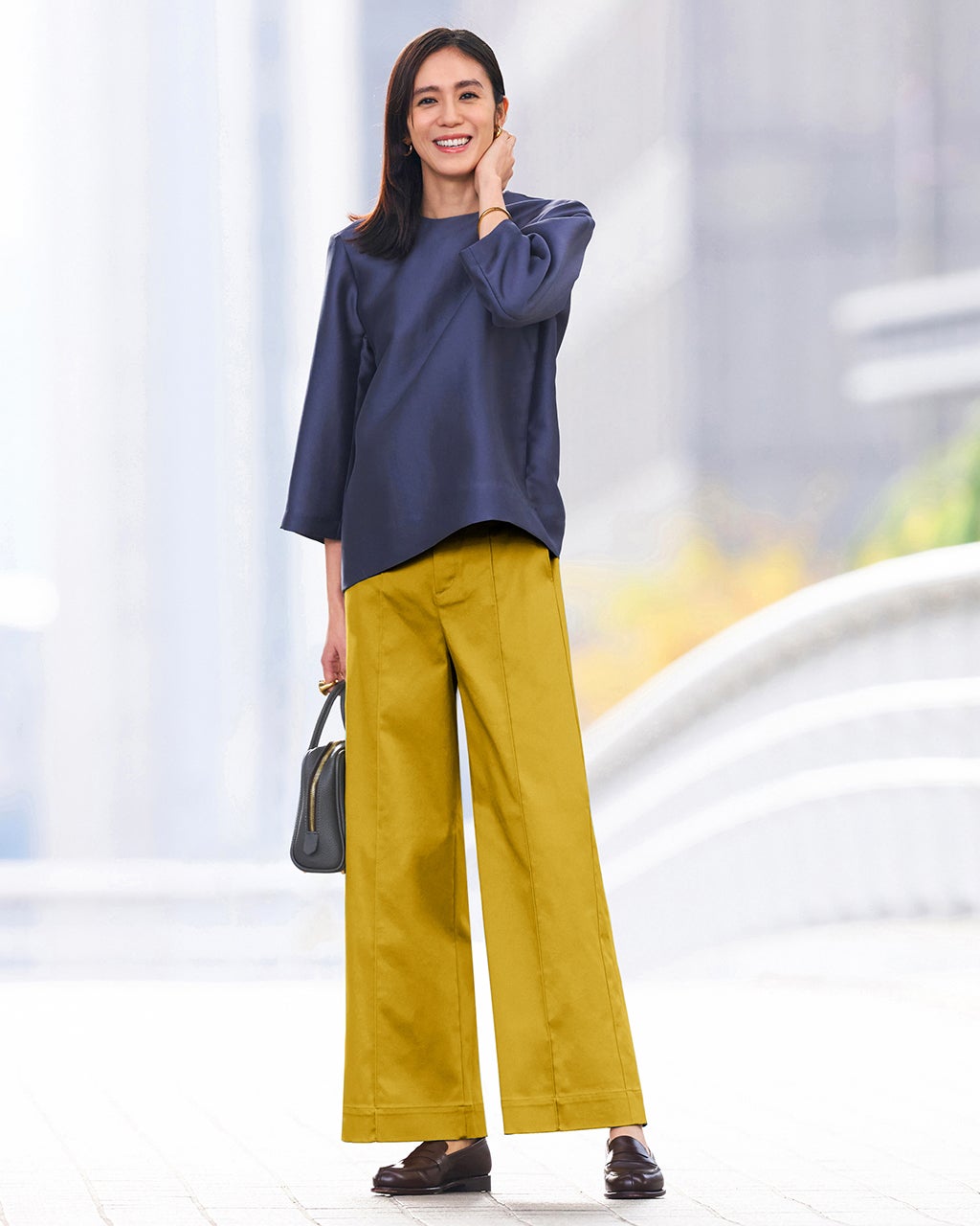 レディース パンツ（イエロー）一覧/40代50代からのファッション通販