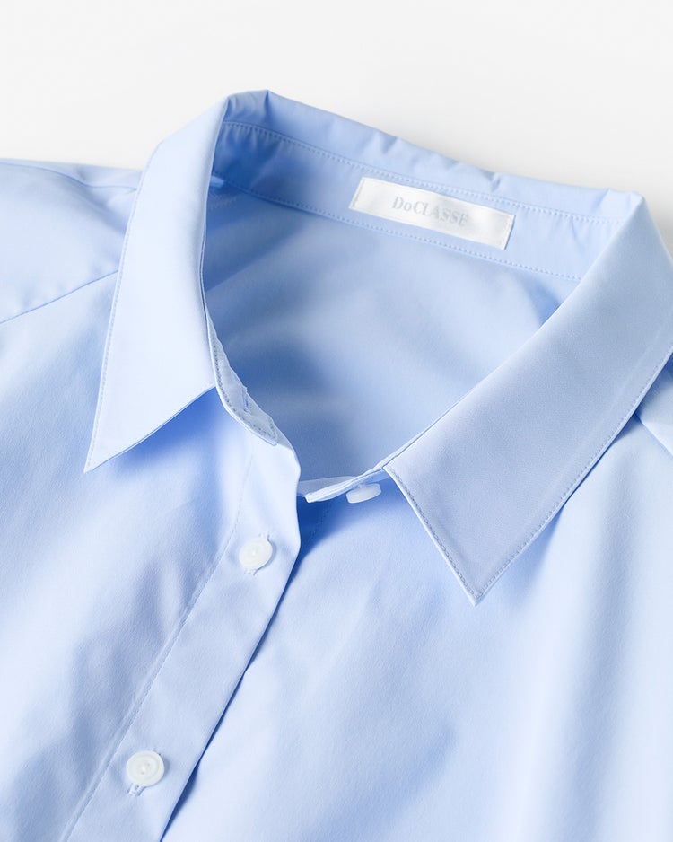 UVイージーケア・構築フォルムシャツ 詳細画像 サックス 5