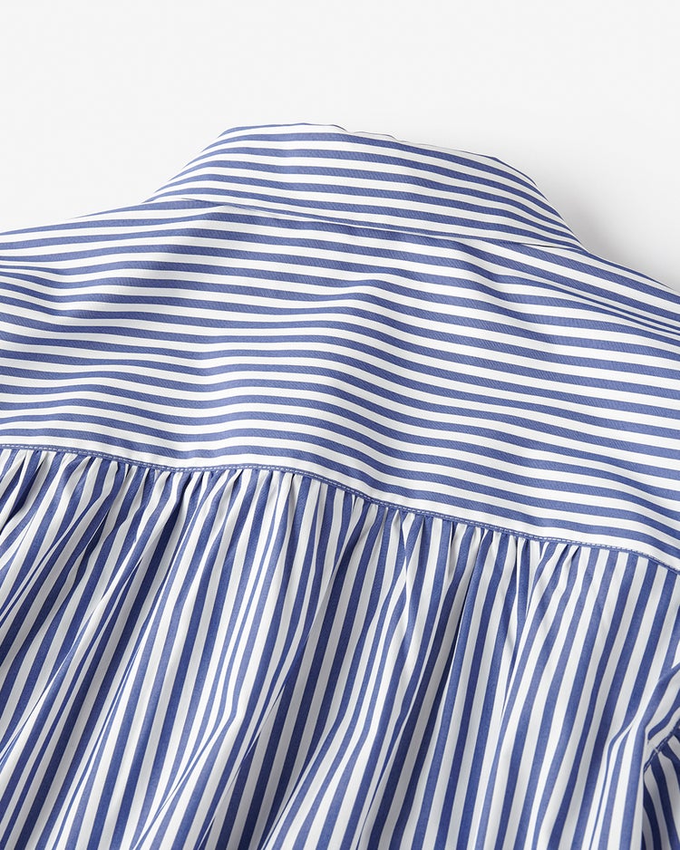 UVイージーケア・タック袖ブラウス 詳細画像 ネイビーパターン 5