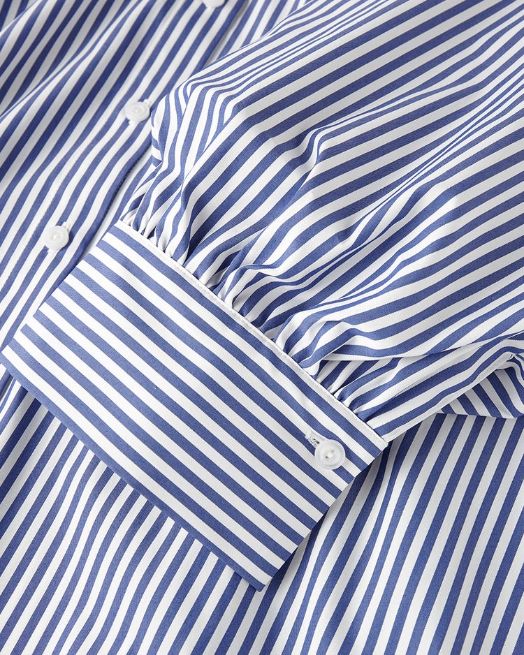 UVイージーケア・タック袖ブラウス 詳細画像 ネイビーパターン 7