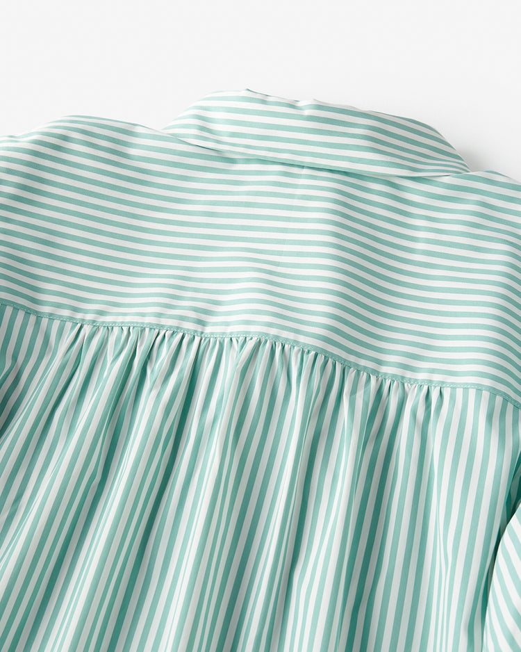 UVイージーケア・タック袖ブラウス 詳細画像 グリーン・パターン 8