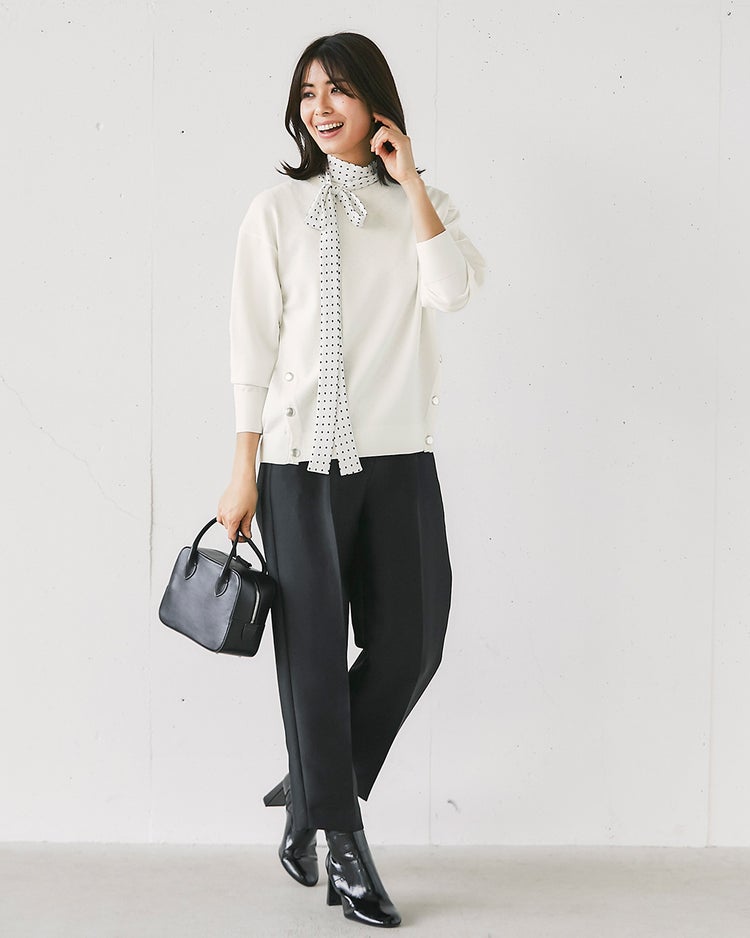 サイドボタン・プルオーバーニット 詳細画像 ホワイト 4