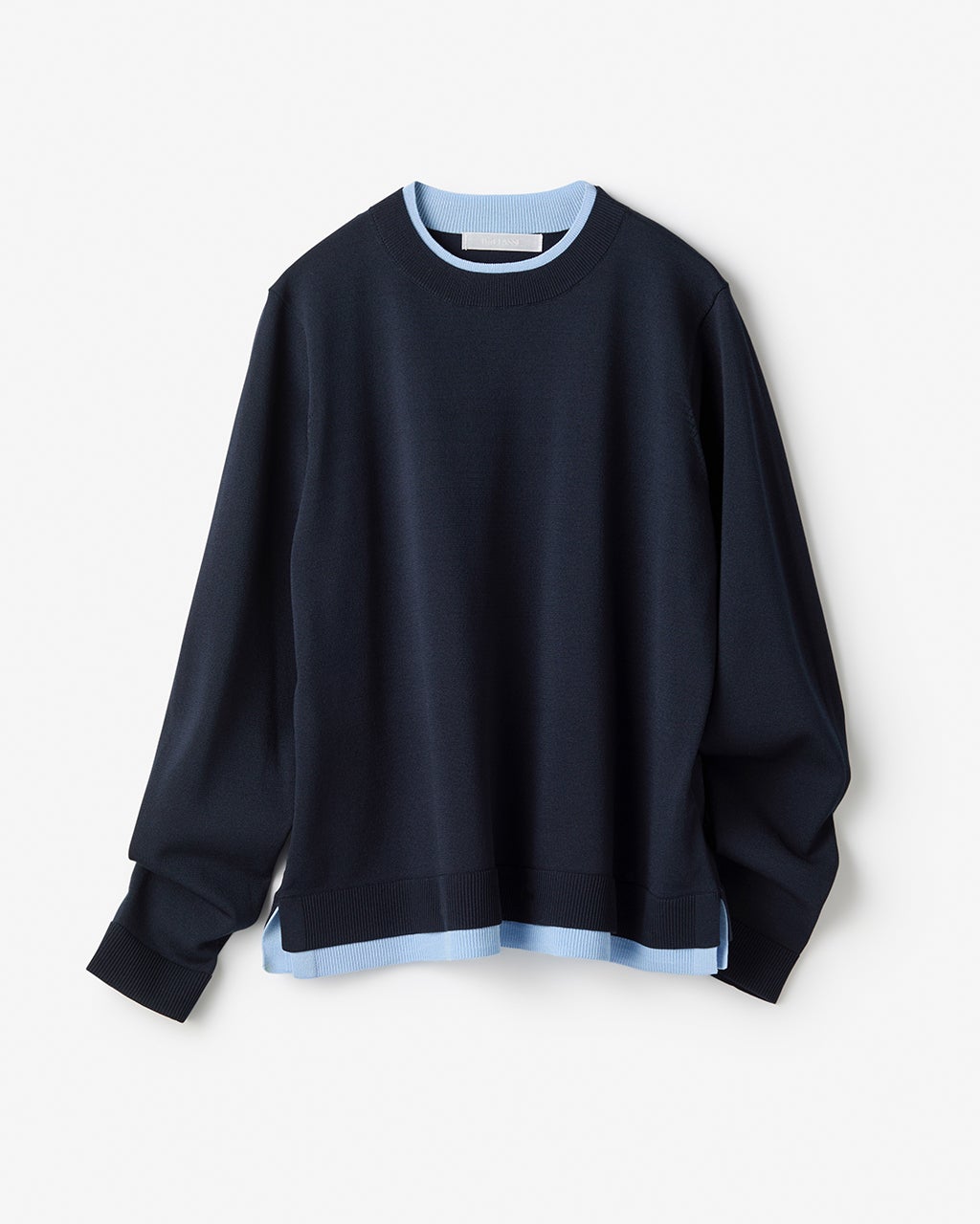 ⭐️CYCLAS ネイビー 長袖ニット サイズ36 シクラス CYCLAS ウールプルオーバー カットソー 長袖 36 ネイビー