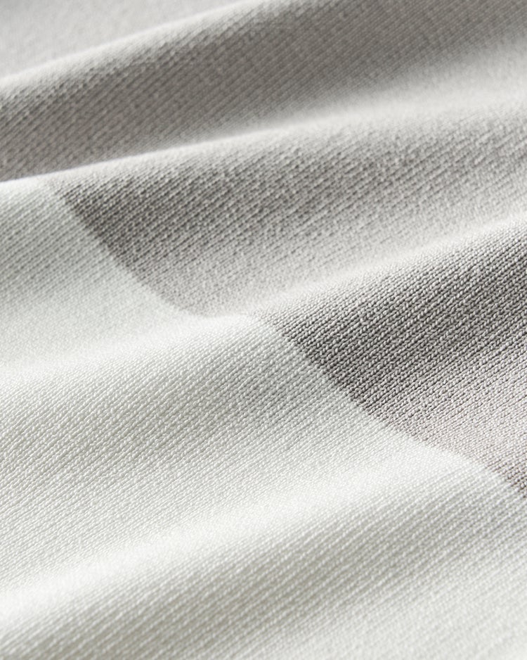 総針ニット・カラーブロックハイネック 詳細画像 グレー&times;ホワイト 4