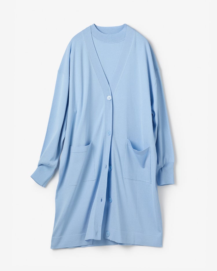 UVカット・アンサンブルニット 詳細画像 サックス 2