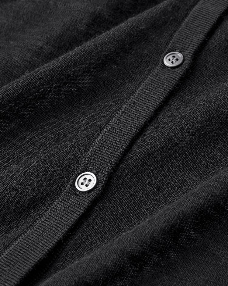 アルパカ混・シアーカーディガン 詳細画像 ブラック 2