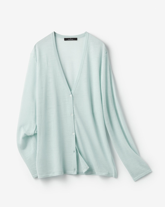 アルパカ混・シアーカーディガン