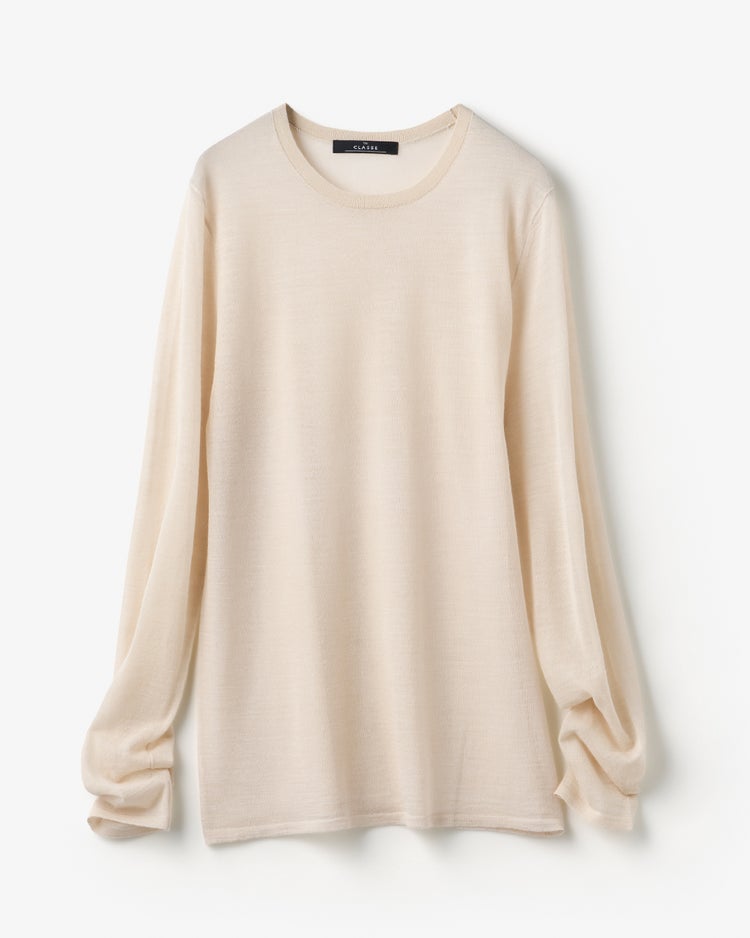 アルパカ混・シアープルオーバー 詳細画像 ライトベージュ 3