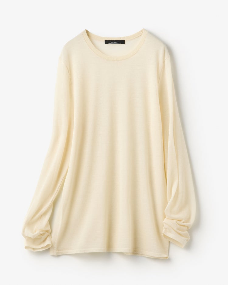 アルパカ混・シアープルオーバー 詳細画像 ペールイエロー 1