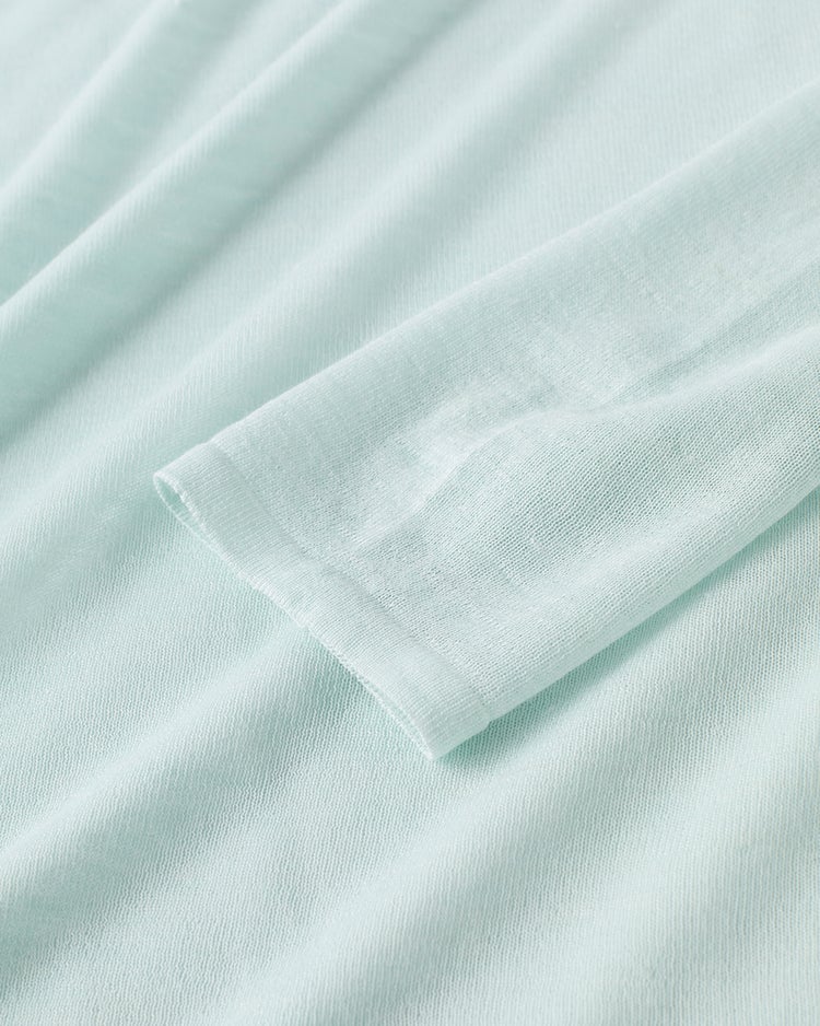 アルパカ混・シアープルオーバー 詳細画像 ペールグリーン 3