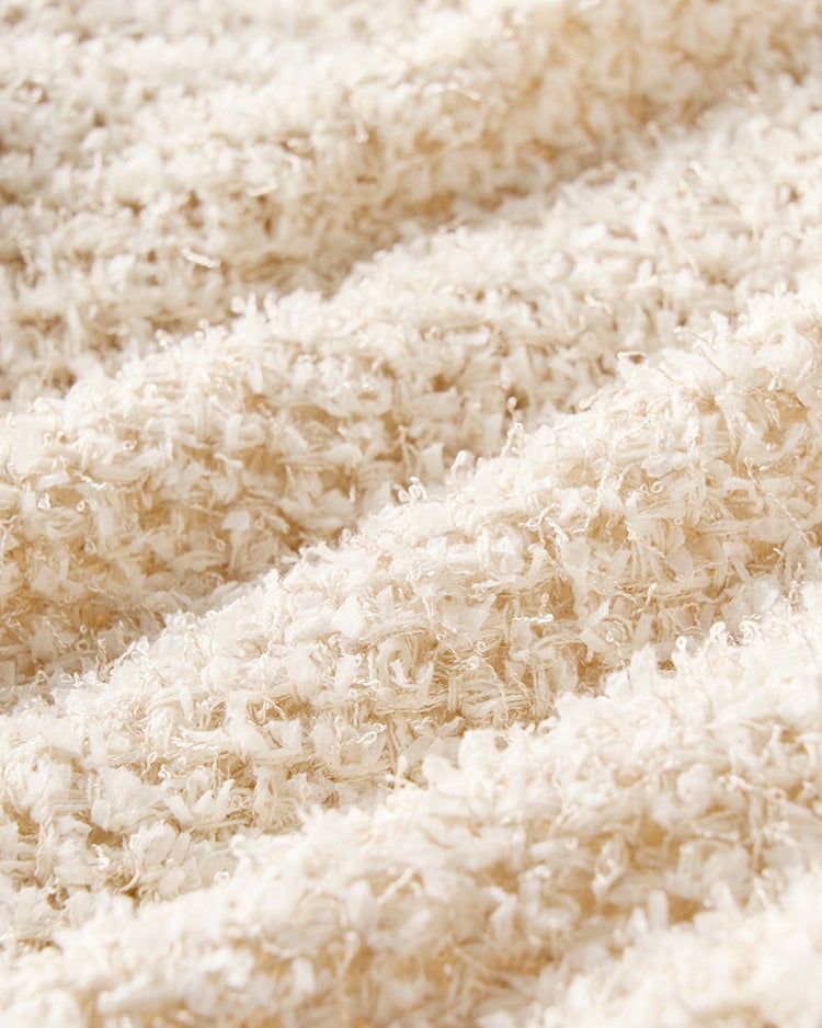 ツイーディニット・メタル釦ジャケット 詳細画像 ライトベージュ 6