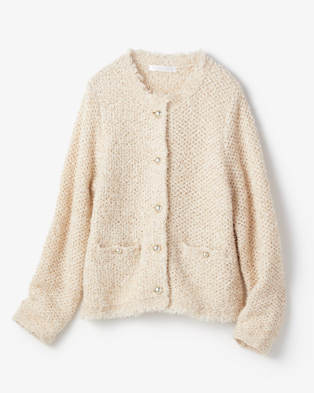 ツイーディニット・メタル釦ジャケット/DoCLASSE