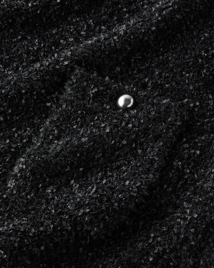 ツイーディニット・メタル釦ベスト 詳細画像 ブラック 3