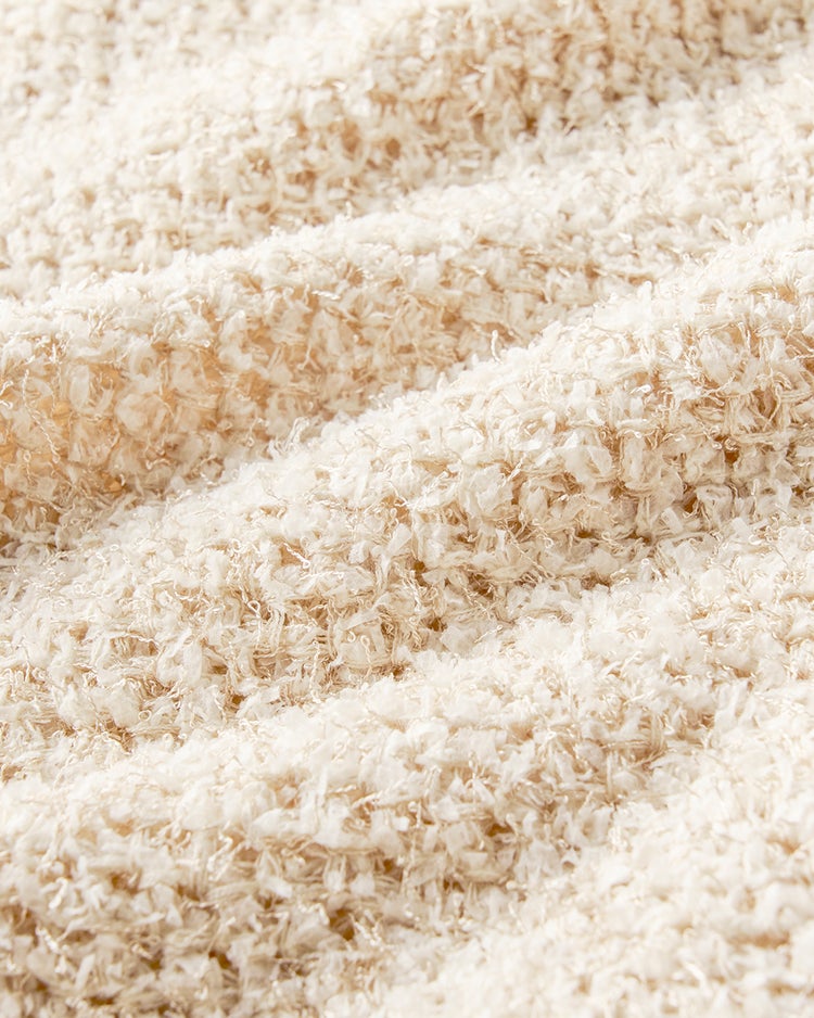 ツイーディニット・メタル釦ベスト 詳細画像 ライトベージュ 6