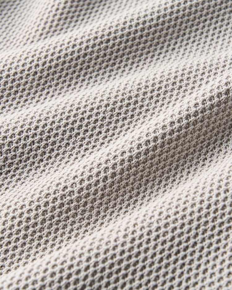 鹿の子ニット・トリムジャケット 詳細画像 グレー 4