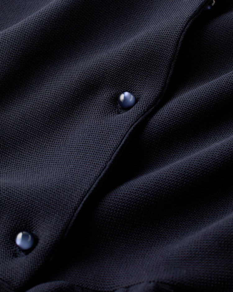 ガーターニット・ペプラムジャケット 詳細画像 ネイビー 3