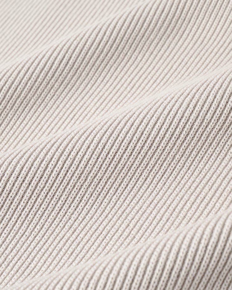 片畦編み・ボトルネックベスト 詳細画像 ライトグレー 2