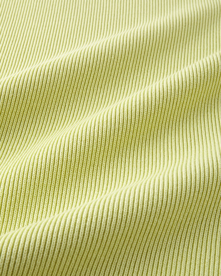 片畦編み・ボトルネックベスト 詳細画像 ライム 2