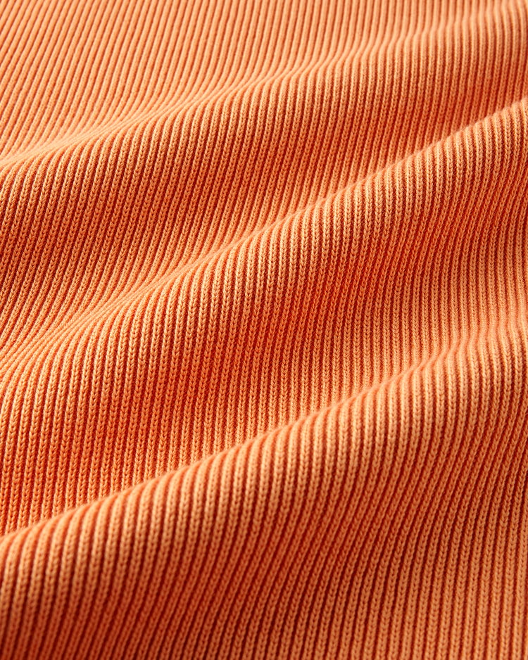 片畦編み・ボトルネックベスト 詳細画像 オレンジ 4