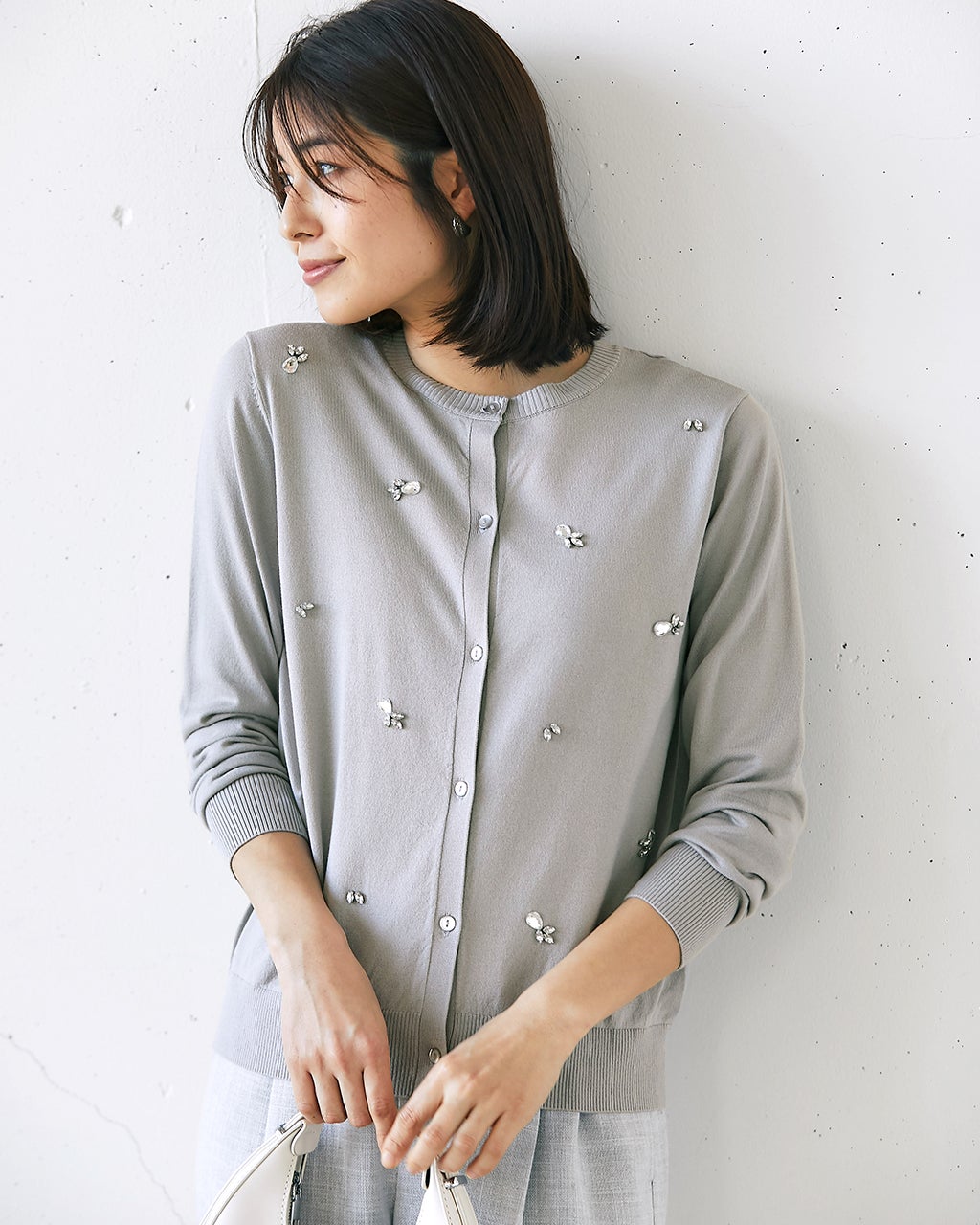 レディース カーディガン（グレー）一覧/40代50代からのファッション