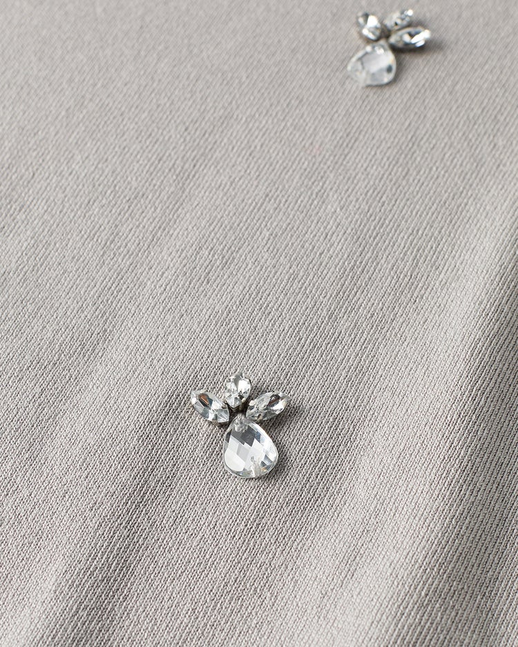 クリスタルビジュー・プルオーバーニット 詳細画像 ライトグレー 5