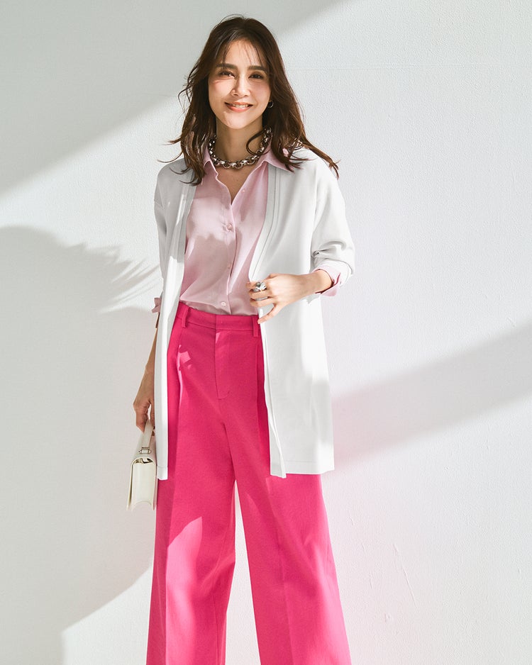 UVニット・トッパーカーディガン 詳細画像 アイスグレー 1