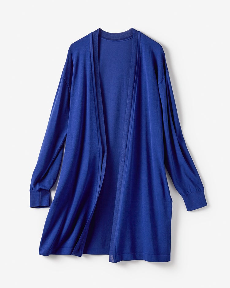 UVニット・トッパーカーディガン 詳細画像 ブルー 1