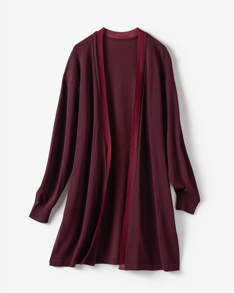 UVニット・トッパーカーディガン 詳細画像 ボルドー 3