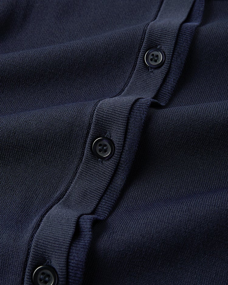 UVニット・シアーネックカーディガン 詳細画像 ミッドナイトブルー 4