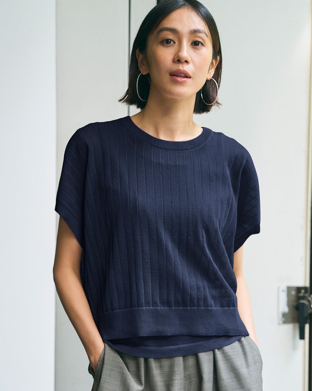 レディース アンサンブル（ネイビー）一覧/40代50代からのファッション