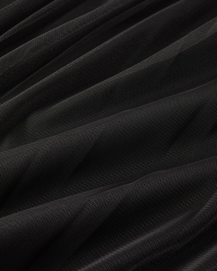 チュールコンビニット・フレンチトップス 詳細画像 ブラック 3