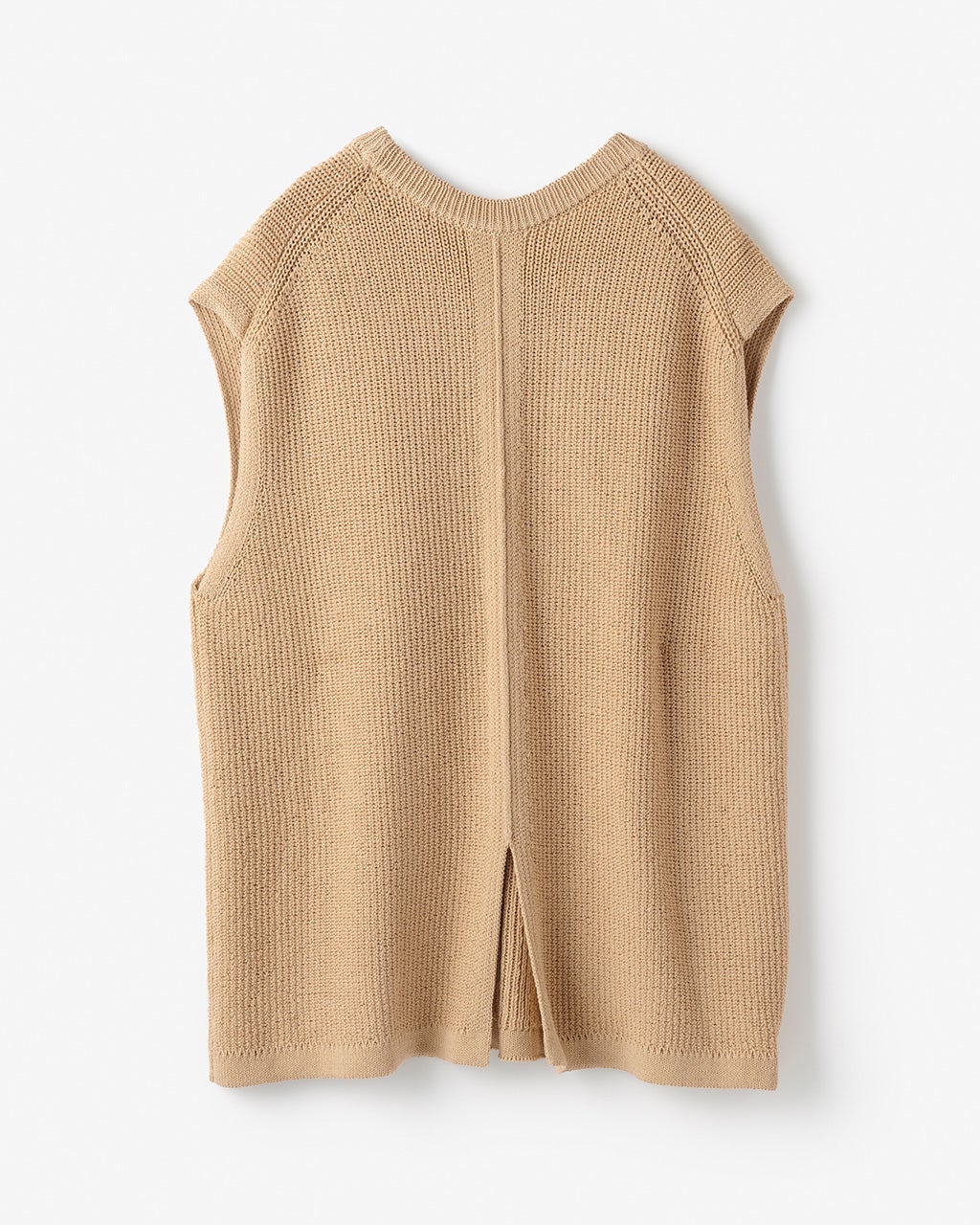 OUTERSUNSET  [2022SS] 片畦knit vest 新品ベージュ 片畦サマーニット・バックスリットベスト/DoCLASSE