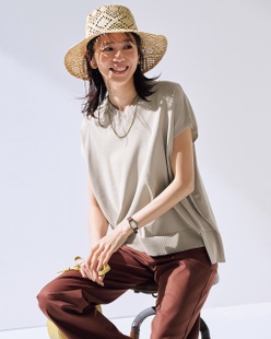 UVクールニット・Vネックトップス