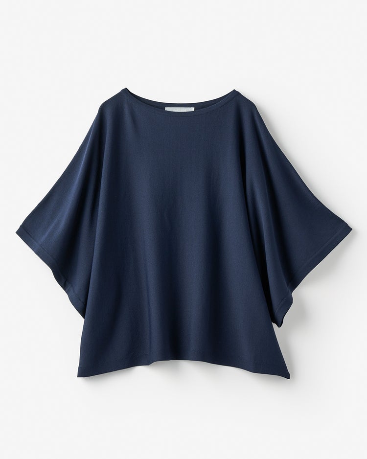 UVクールニット・ボートネックトップス 詳細画像 ネイビー 2