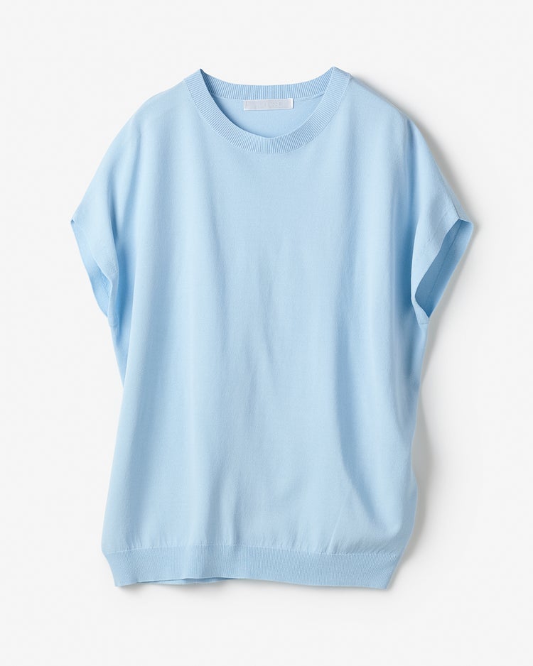 UVクールニット・フレンチトップス 詳細画像 ペールブルー 4