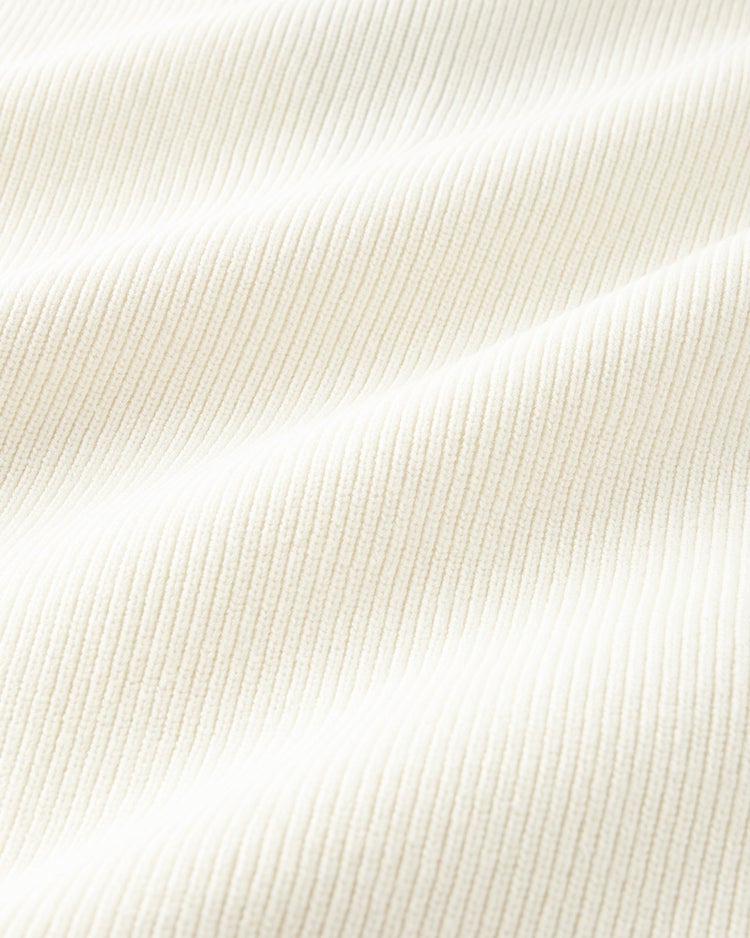 コットン混・配色Vネックセーター 詳細画像 オフホワイト 4