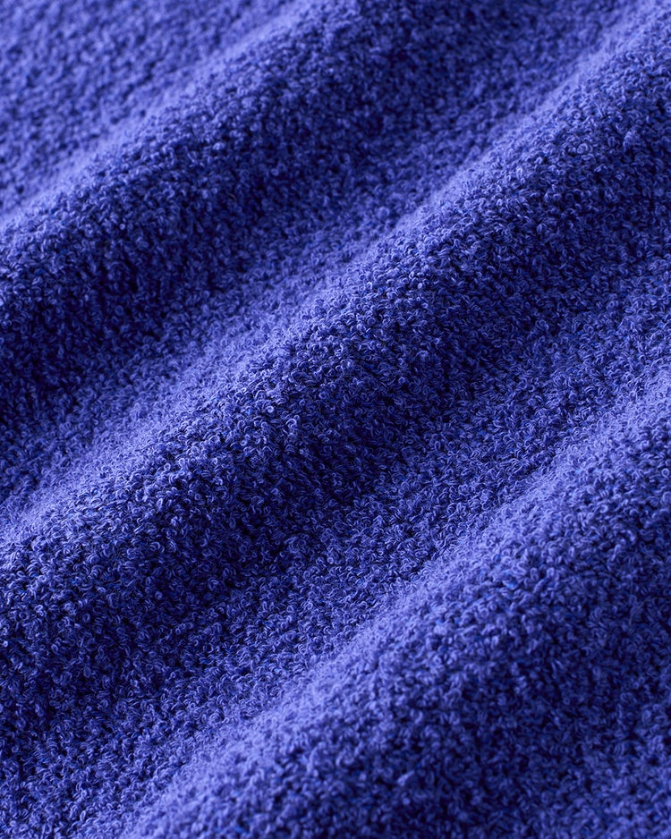 コットンブークレ・ボックスプルオーバー 詳細画像 ブルー 3