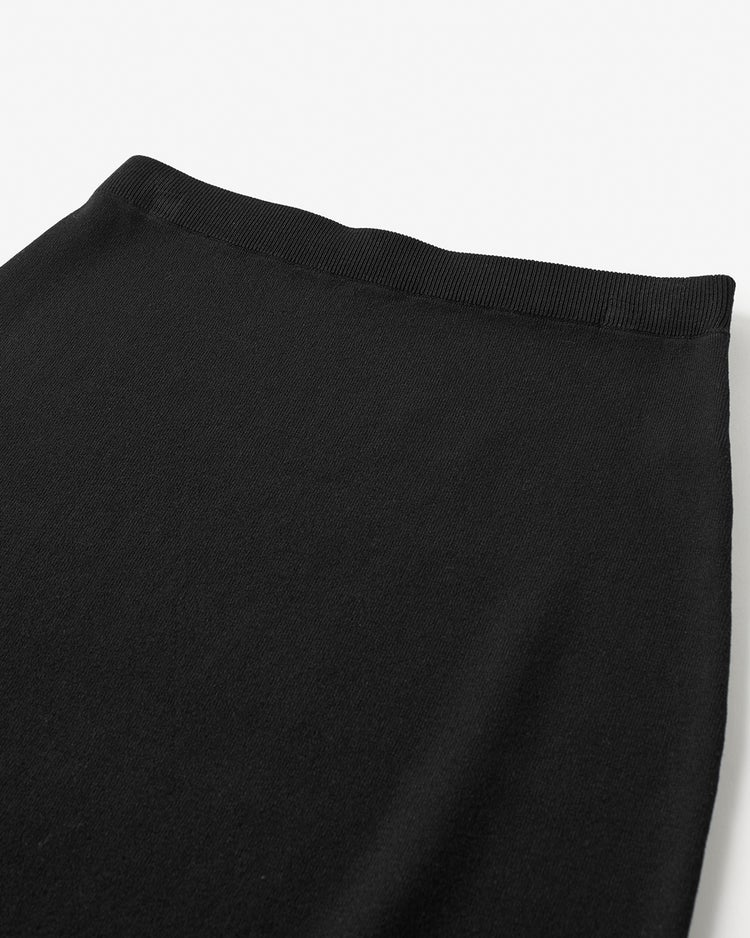 シアーフリル・ニットスカート 詳細画像 ブラック 3