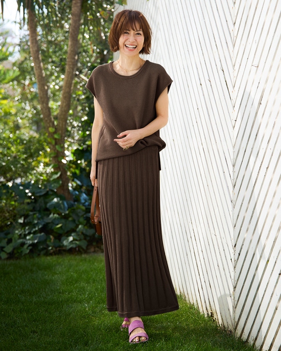 レーシーニット・フレンチプルオーバー