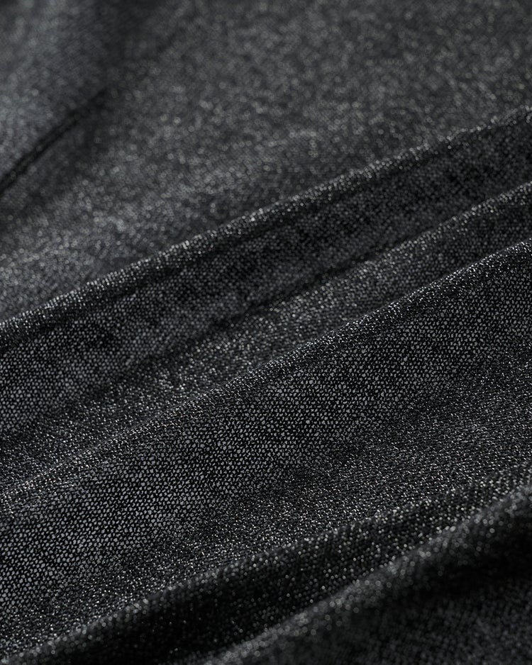 スパークリングニット・着流しカーディガン 詳細画像 ラメブラック 3