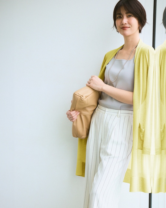 スパークリングニット・着流しカーディガン