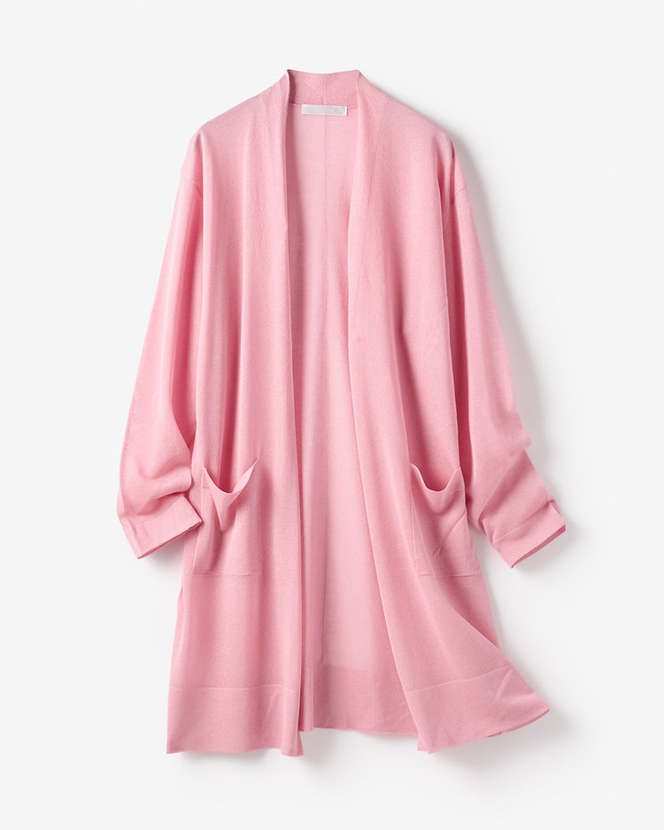 スパークリングニット・着流しカーディガン 詳細画像 ピンク 2